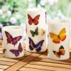 3 bougies LED papillons