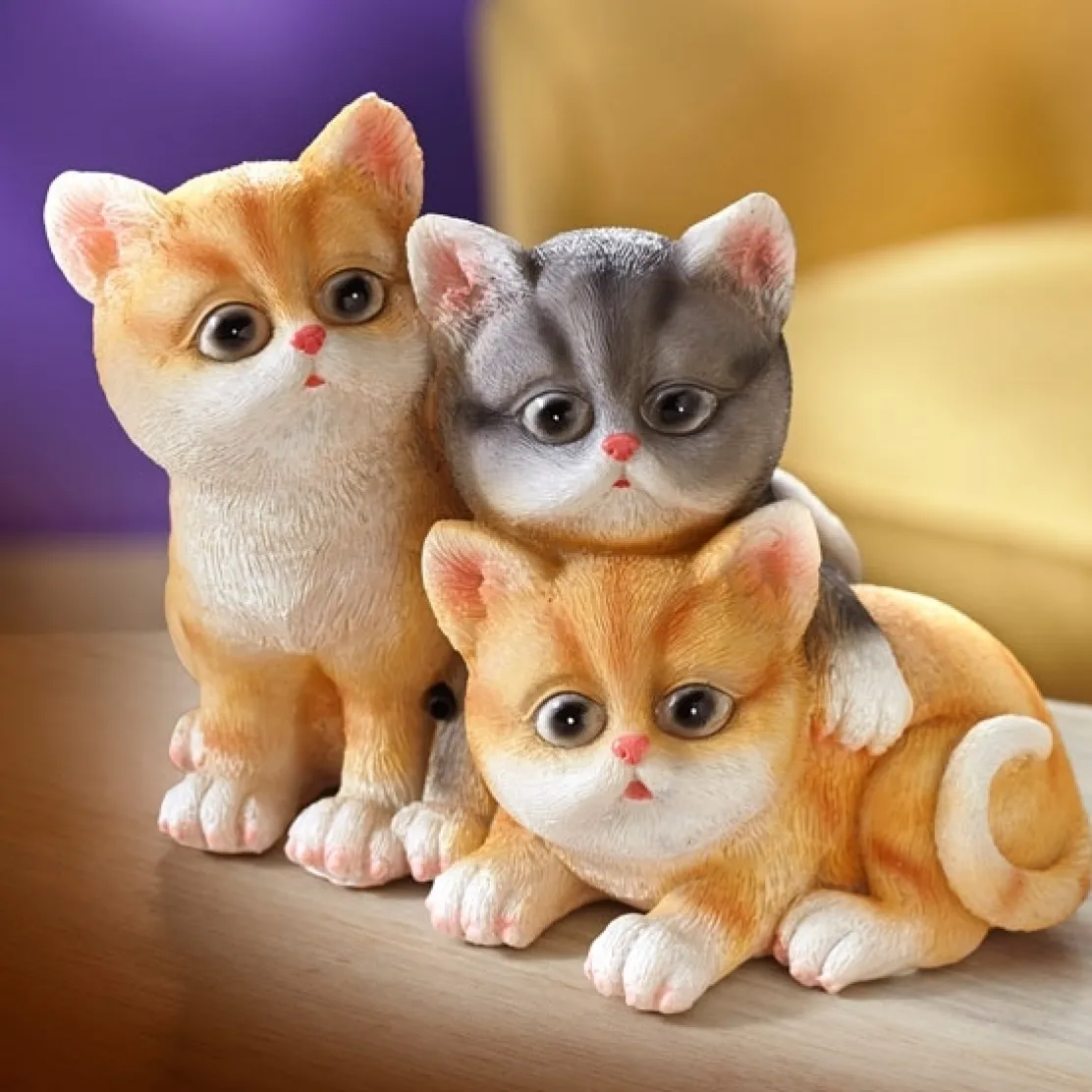 3 chatons détecteur mouvements