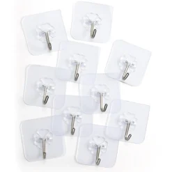 10 crochets acier inoxydable