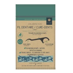 20 cure-dents/fil dentaire charbon