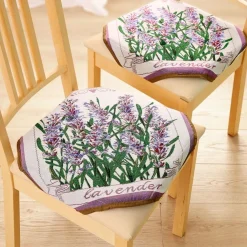 2 galettes de chaise lavande