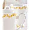 2 mugs fleuris