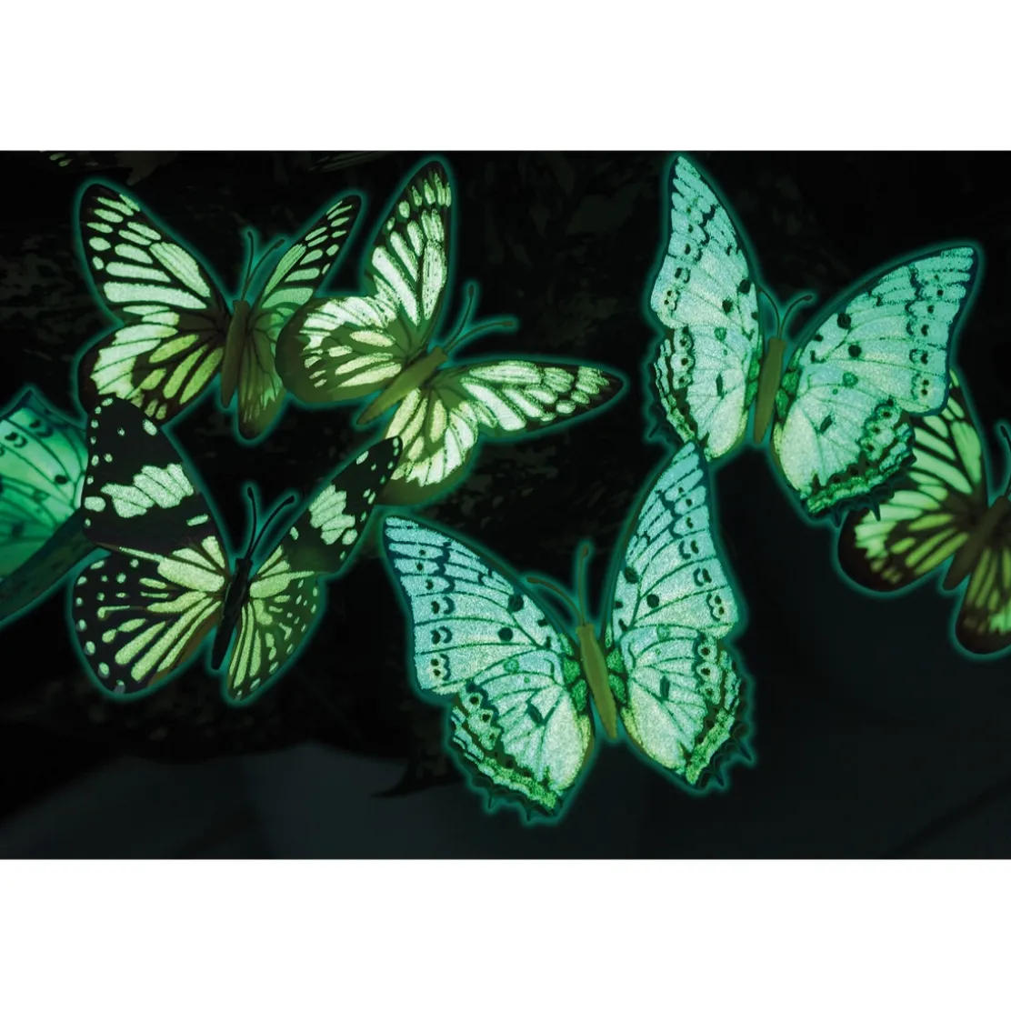 18 papillons phosphorescents