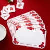6 sets de table poinsettia +6 sous-verre