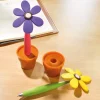 2 stylos fleurs