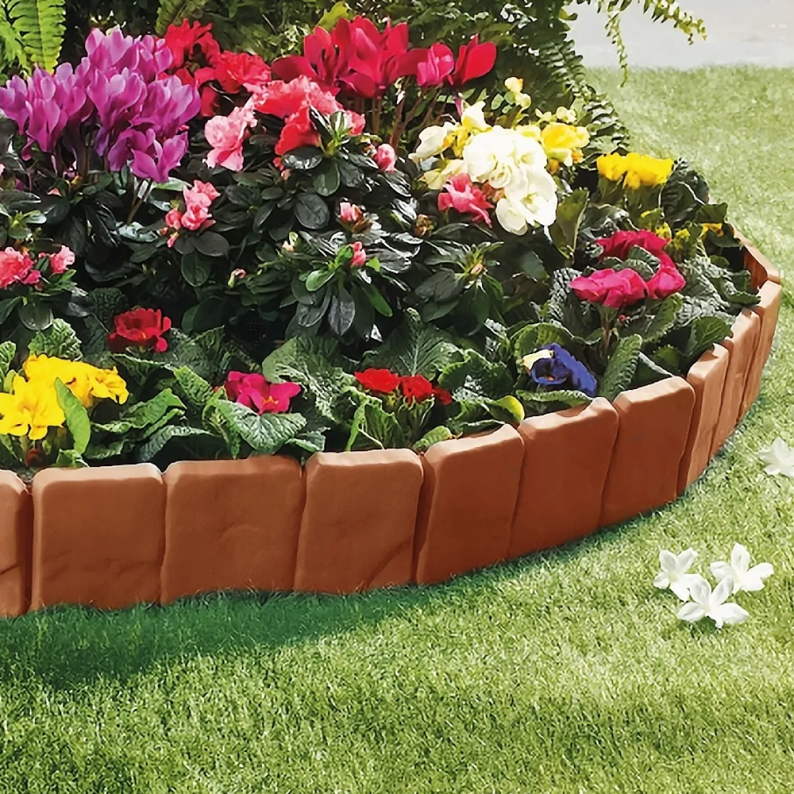 Bordure de jardin plate-bande Marron