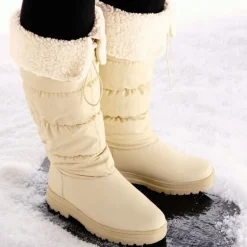 Bottes hautes crampons beiges ou noires