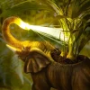Cache-pot lumineux éléphant