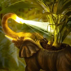 Cache-pot lumineux éléphant