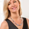 Collier de pierres bleues