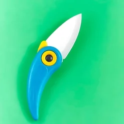 Couteau céramique bleu