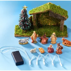 Crèche de Noël LED