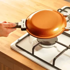 Crêpière double cuivrée