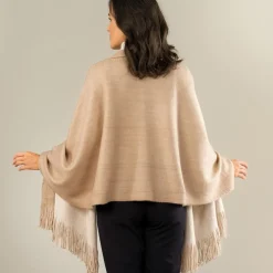 Echarpe cocoon beige