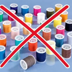 Fil couture transparent ou sombre