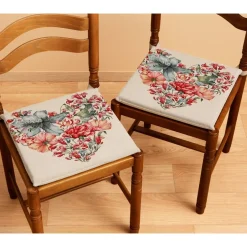 Galettes de chaises gobelin : Lot de 2 ou 4