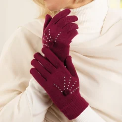 Gants fantaisie rouge