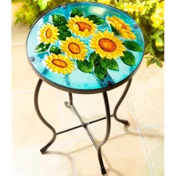 Guéridon tournesols