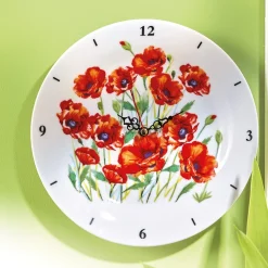 Horloge coquelicots