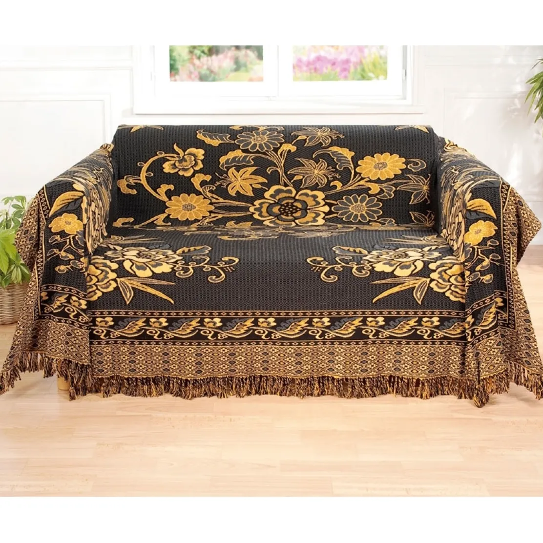 Jeté de canapé réversible