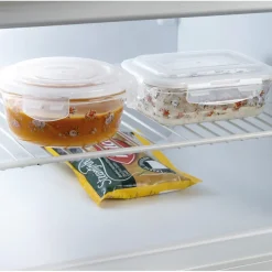 Lot de 3 boîtes borosilicate fleuries