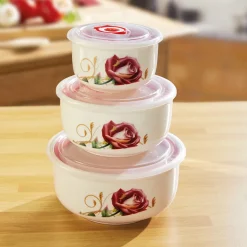 Lot de 3 boîtes rose