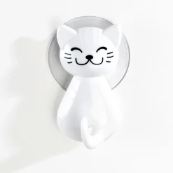 Lot de 2 crochets à ventouse chat