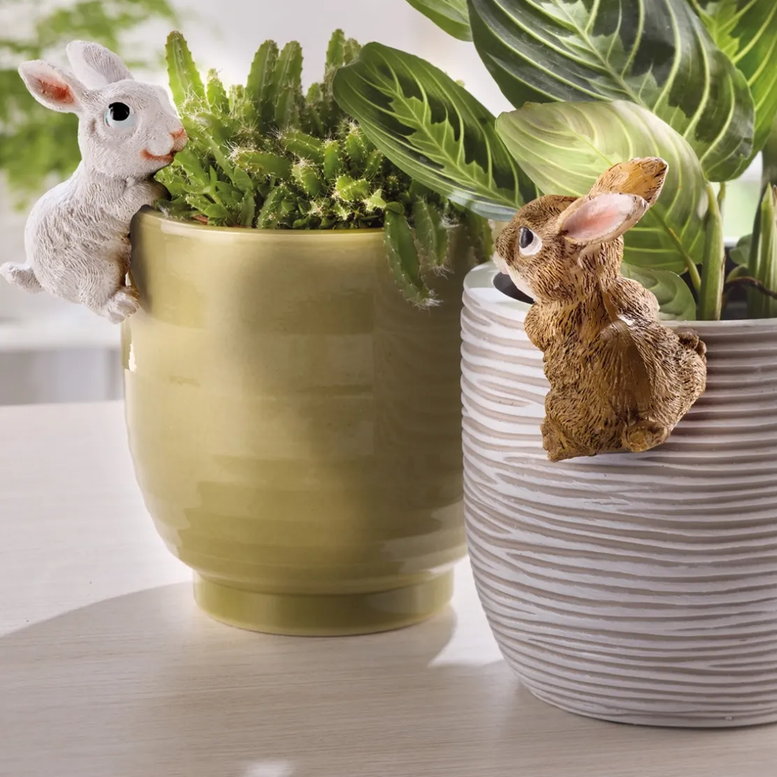 Lot de 2 décorations de pot