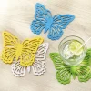 Lot de 4 dessous de verre papillons