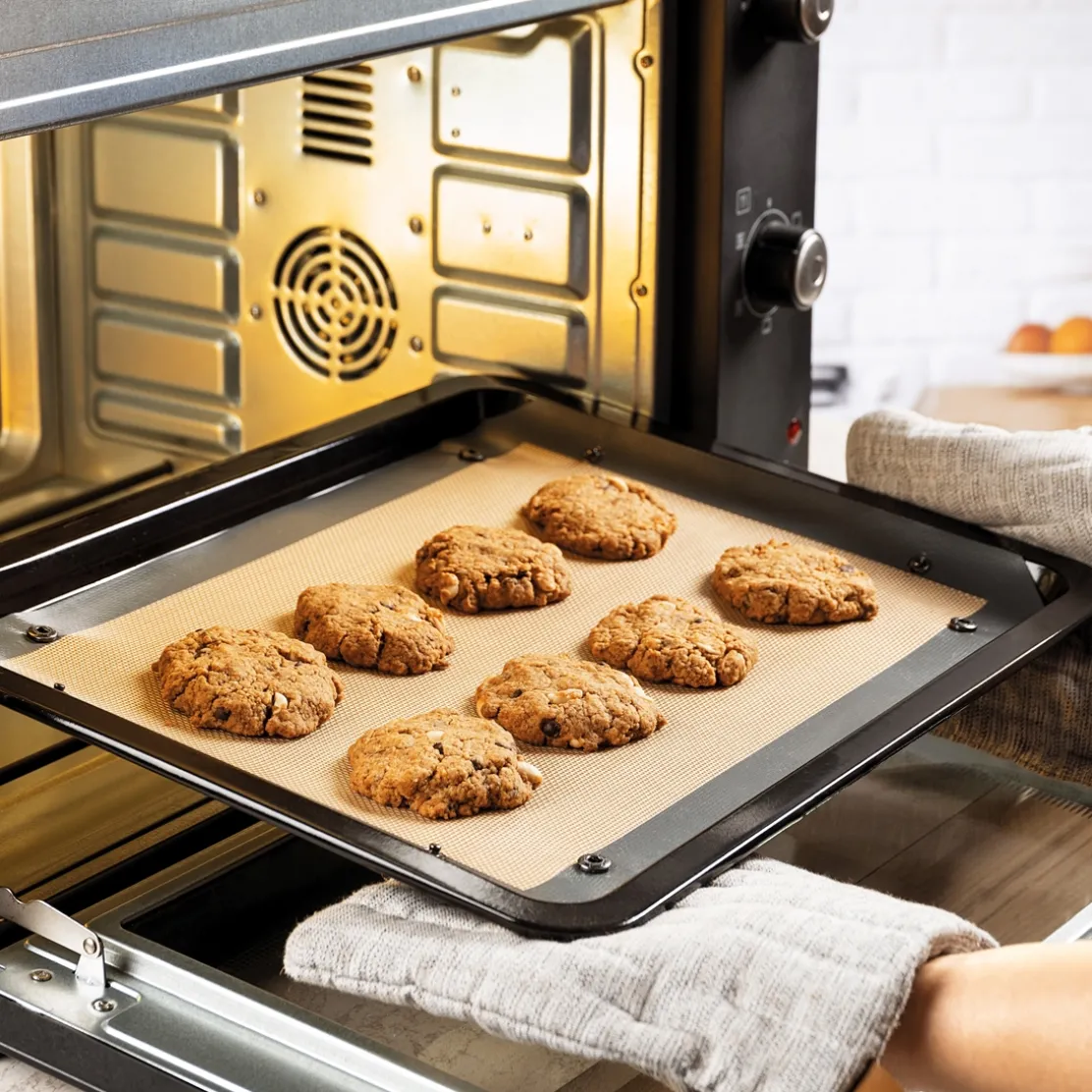 Lot de 2 feuilles de cuisson réutilisables pour le four