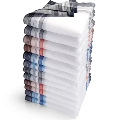 Lot de 12 mouchoirs