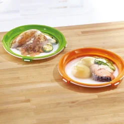 Lot de 2 ou 4 plats de conservation ronds