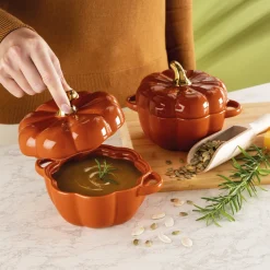 Lot de 2 plats citrouille