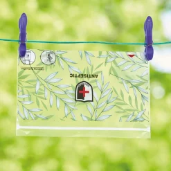 Lot de 2 pochettes antibactériennes pour masque