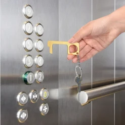 Lot de 2 porte-clés évite-contamination