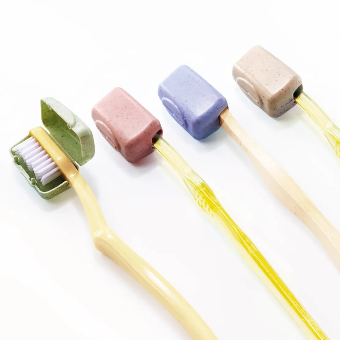 Lot de 4 protège brosses à dents