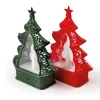 Lot de 2 sapins LED (rouge + vert)