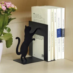 Lot de 2 serre-livres chats