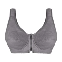 Lot de 3 soutiens-gorge zippés Gris + vieux rose + chair - taille M