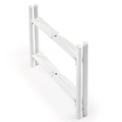 Lot de 2 supports plantes blancs