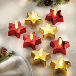 Lot de 8 étoiles LED