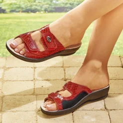 Mules extensibles Bordeaux ou Beige