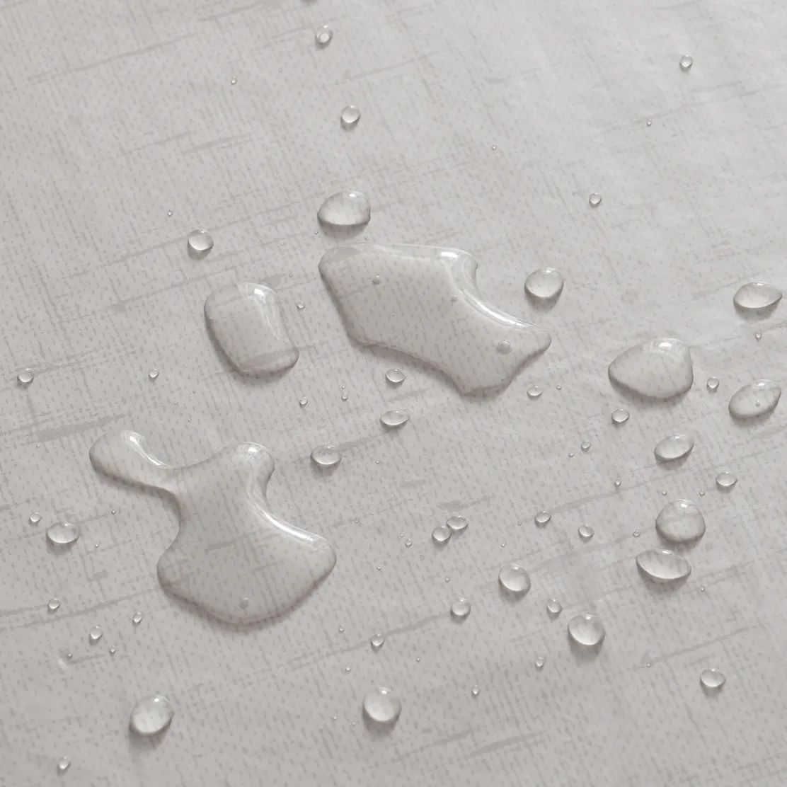 Nappe cirée effet lin terre cuite 140 cm