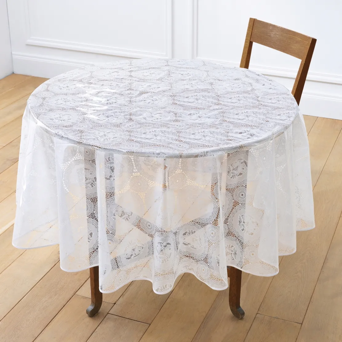 Nappe effet napperon Ronde (diam. 140 cm)