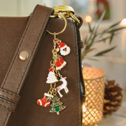 Porte-clefs 6 charms Noël