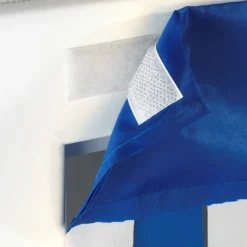 Rideau de porte : Gris/blanc ou Bleu/blanc