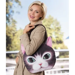 Sac à main tête de chat