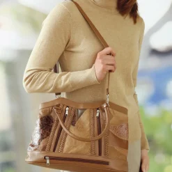 Sac patchwork cuir