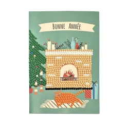 Set de 4 cartes postales à diamanter Nouvel an