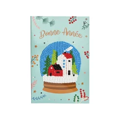 Set de 4 cartes postales à diamanter Nouvel an